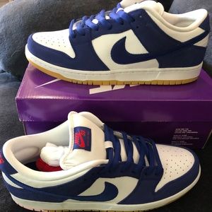 Nike sb dunk low Los angles dodgers size 12 brand new